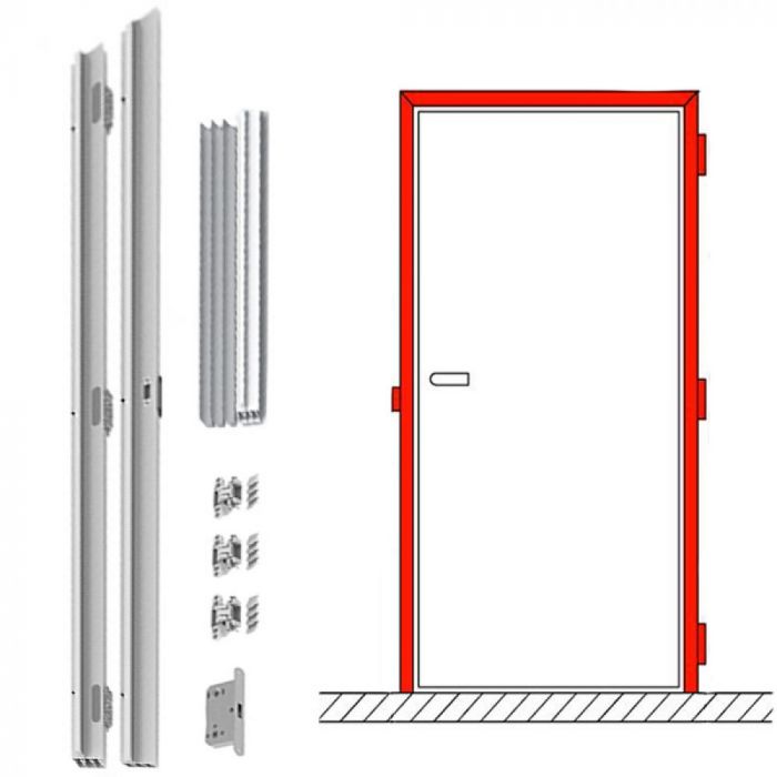 Maatwerk Onzichtbaar deurkozijn | Max tot 300 x 123 cm | Kozijn wordt ingestuct en vormt strak geheel met de wand | Minimalistisch en tijdloos | XinniX X1/X2 | Stel nu samen & Bestel online