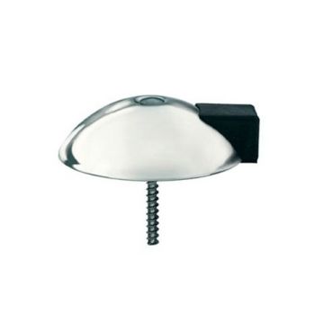 Deurstopper rond - zilverkleurig aluminium Rond 70 mm x 20 mm hoog