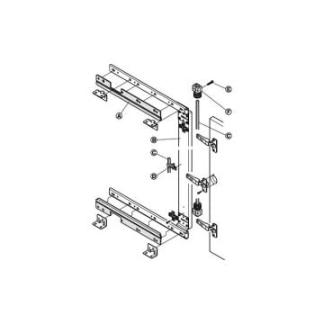 Synchroonset voor lineaire geleider 350 mm 