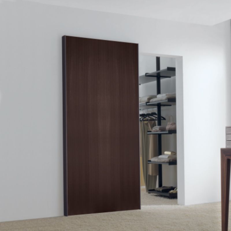 schuifdeur onzichtbaar hout walk in closet